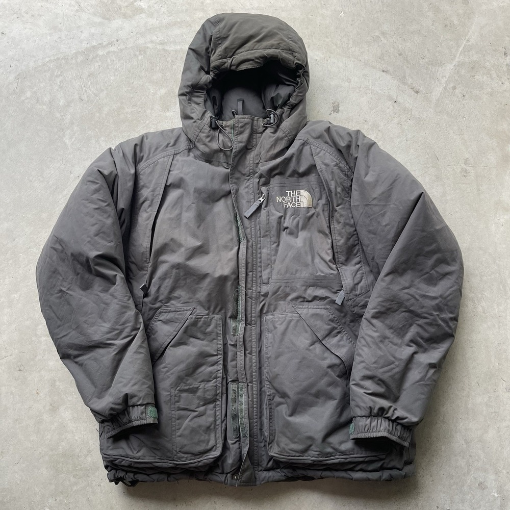 The North‎ Face Men's Gray Down Insulated Hooded Puffer Jacket Size Medium